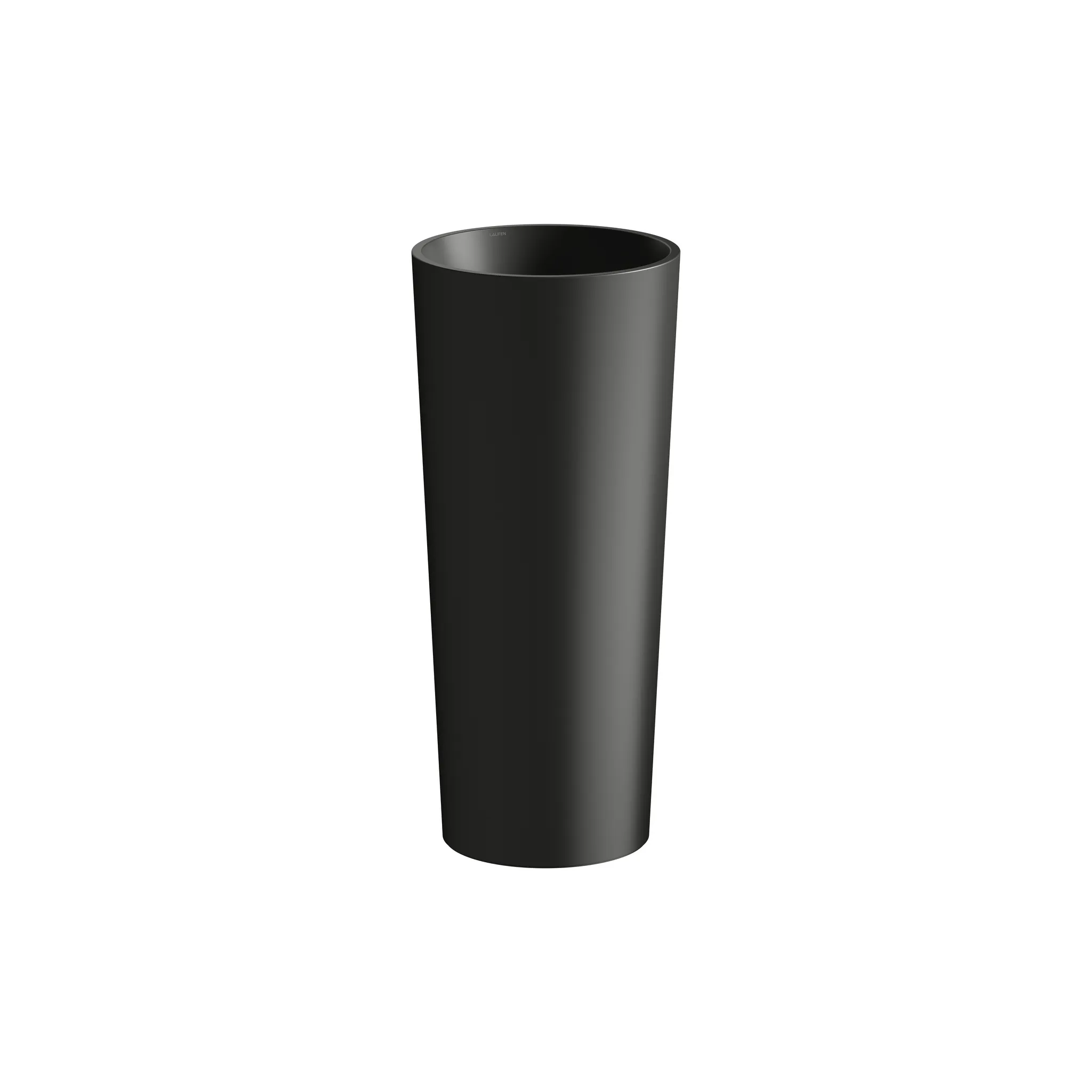 Laufen Waschtisch SCOPIO, bodenstehend, rund, 400 x 425 x 900 mm in schwarz matt