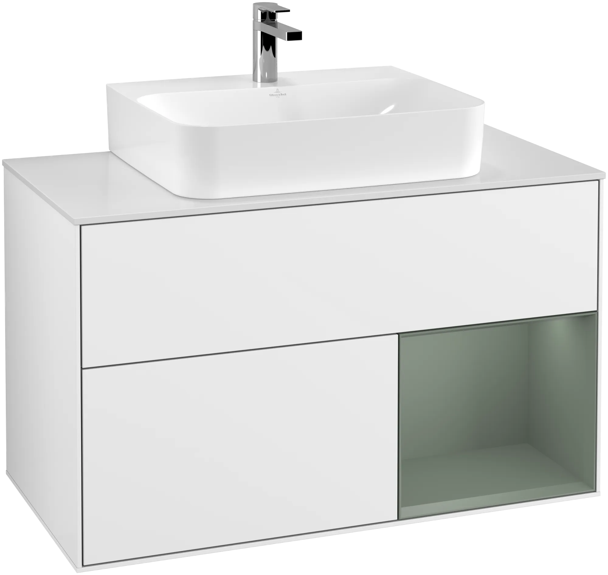 Villeroy & Boch Finion Waschbeckenunterschrank F12, 1000 x 603 x 501 mm, mit Beleuchtung