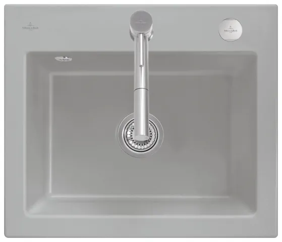 Villeroy & Boch Einbau-Küchenspülbecken „Subway“ 60 S 600 × 510 × 220 mm, für Becken mittig in Fossil Villeroy & Boch Einbau-Küchenspülbecken „Subway“ 60 S 600 × 510 × 220 mm, für Becken mittig in Fossil