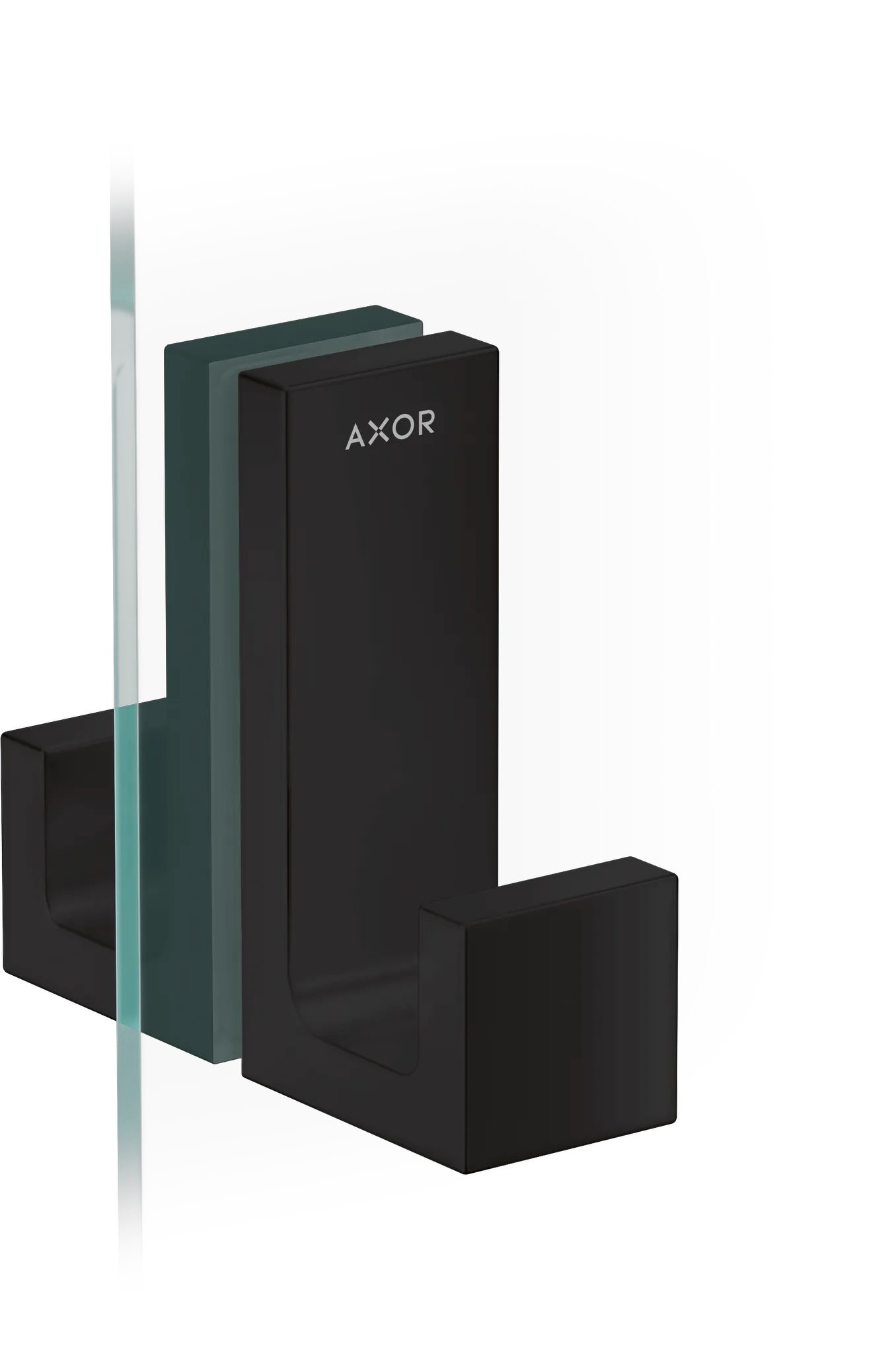 Hansgrohe AXOR Universal Rectangular Duschtürgriff, Mattschwarz