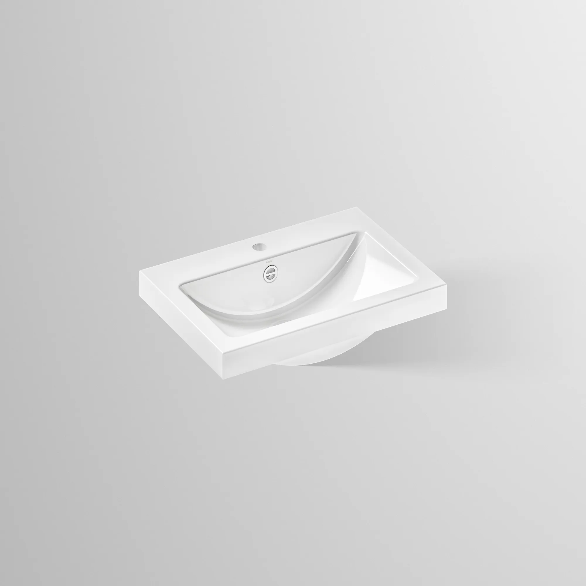 Waschbecken „R-Serie“ 585 × 135 mm, Hahnlochposition mittig mit ProShield Waschbecken „R-Serie“ 585 × 135 mm, Hahnlochposition mittig mit ProShield