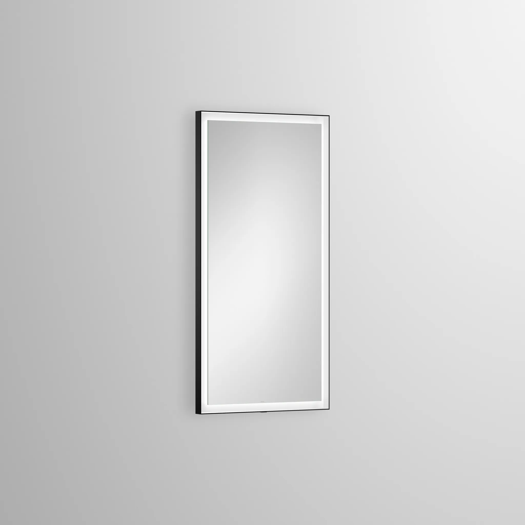 Laufen Spiegel YVA 500 x 1000 x 40 mm in schwarz matt