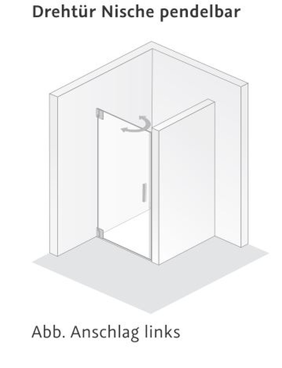 HSK Drehtür pendelbar „K2“ Glas Linea 02 HSK Drehtür pendelbar „K2“ Glas Linea 02