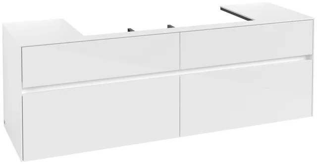 Villeroy & Boch Collaro Waschbeckenunterschrank C03100 Glossy White