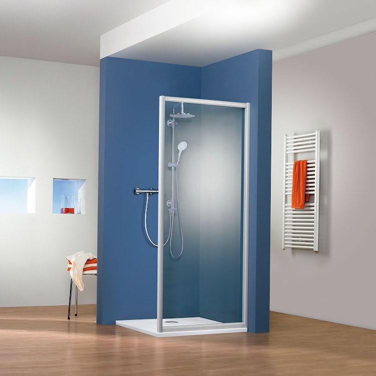 HSK gerahmte Seitenwand für Schiebetür „Prima“ 80 × 150 cm Profile Weiß HSK gerahmte Seitenwand für Schiebetür „Prima“ 80 × 150 cm Profile Weiß