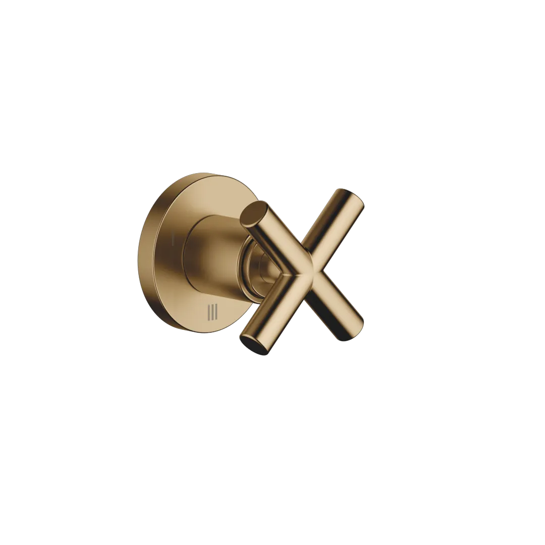 Dornbracht Tara UP-Dreiwege-Umstellung Dark Brass gebürstet