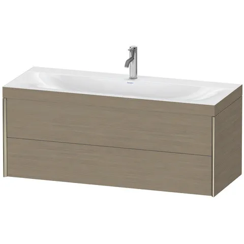 Duravit Waschtischunterschrank wandhängend „XViu“ 120 × 50,3 × 48 cm in Eiche Terra