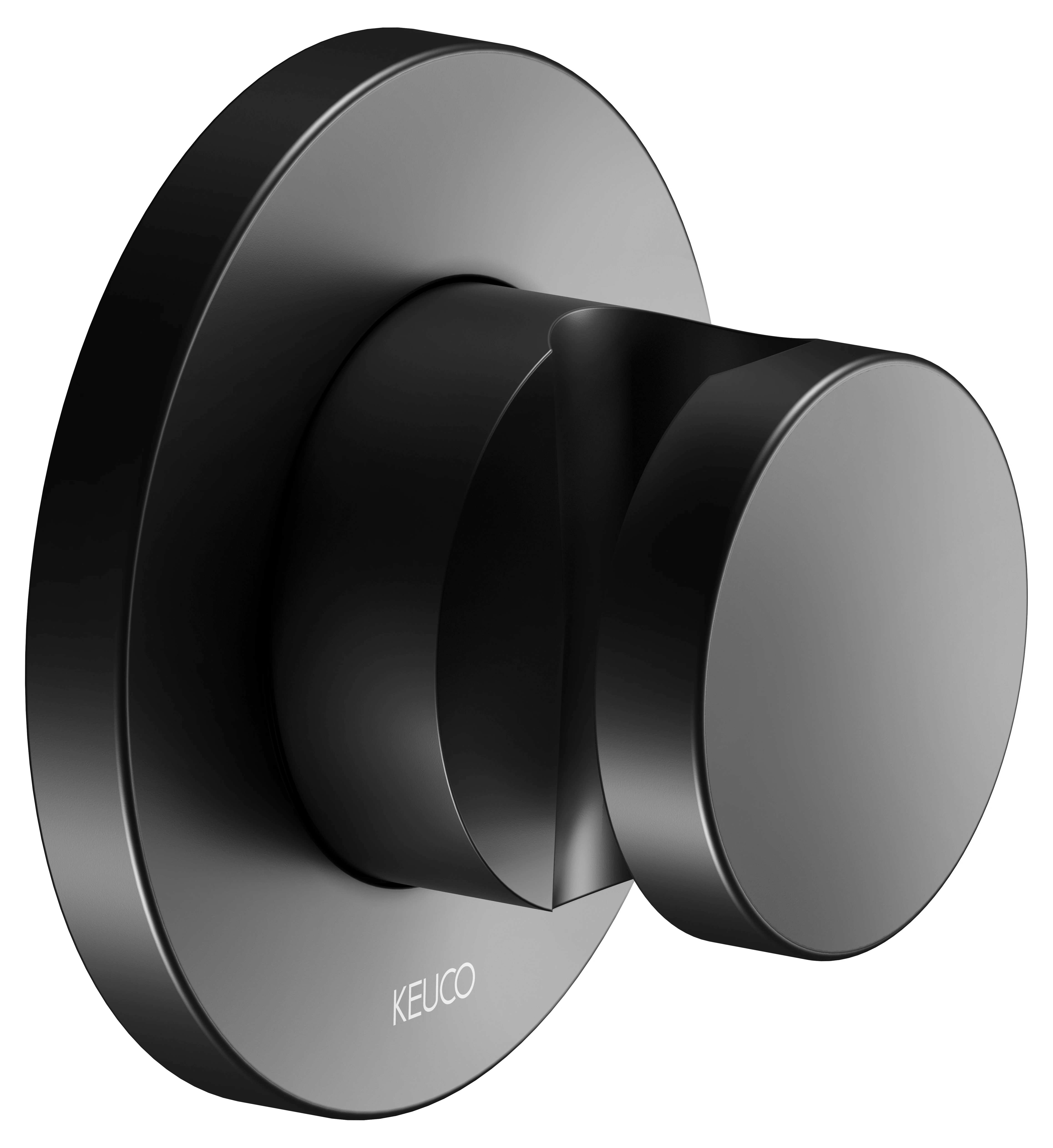 KEUCO IXMO Brausehalter rund schwarz matt KEUCO IXMO Brausehalter rund schwarz matt