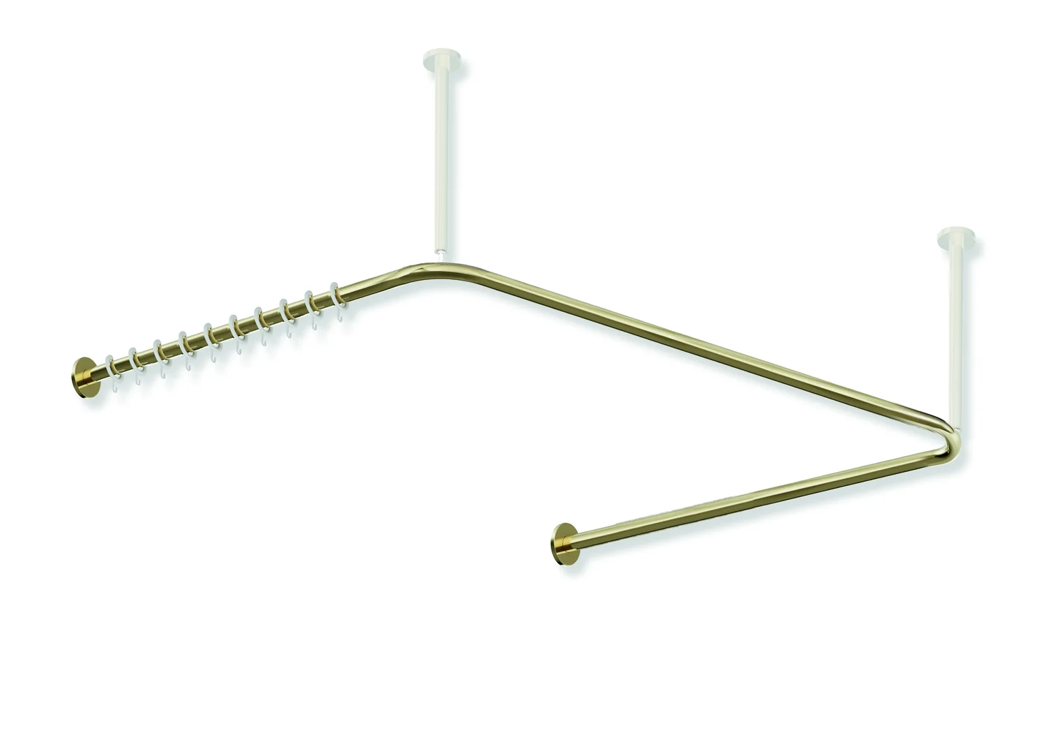HEWI System 900 Vorhangstange, Edelstahl PVD, 25 mm