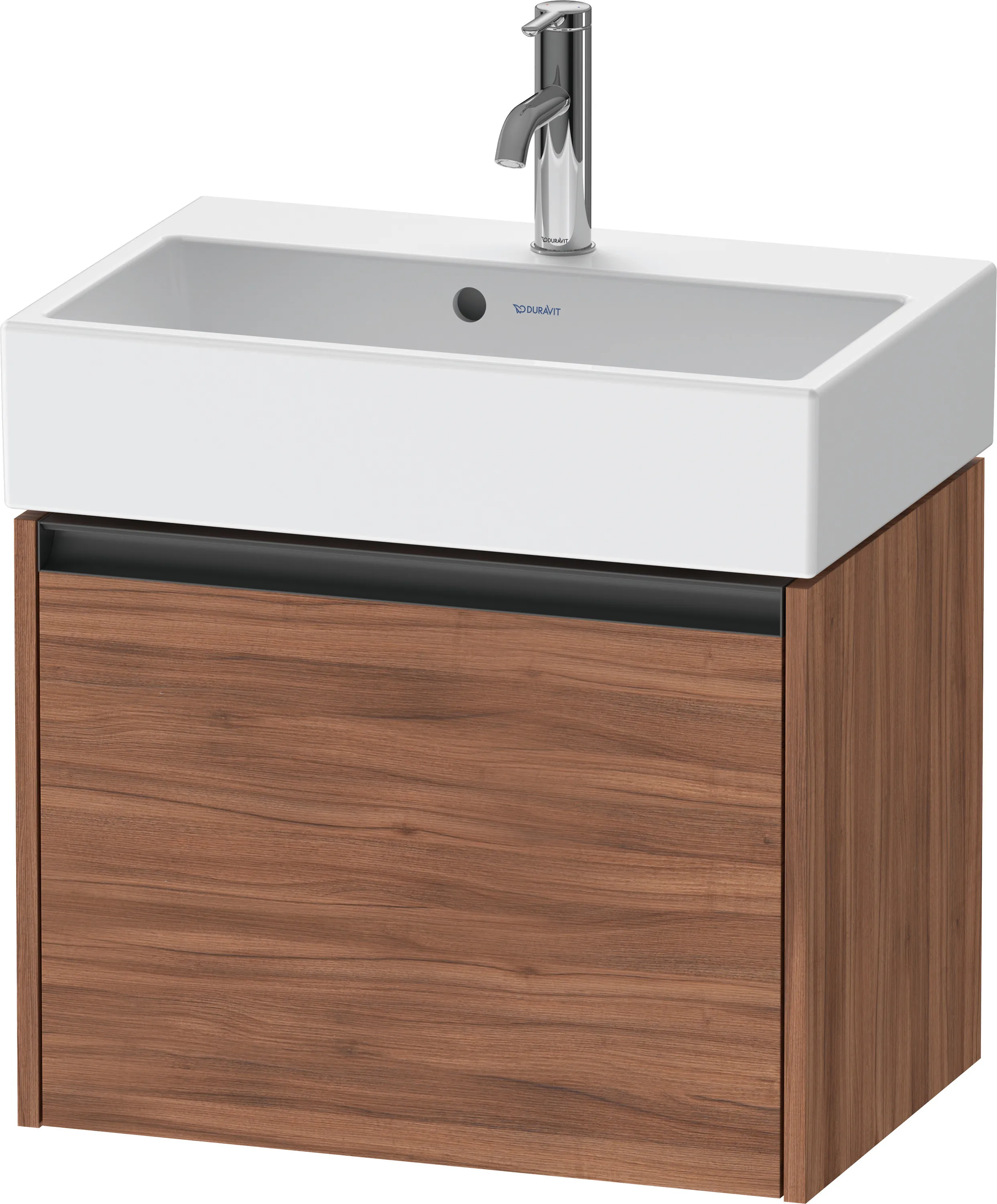 Duravit Waschtischunterschrank wandhängend „Ketho.2“ 58,4 × 44 × 39 cm in Nussbaum Natur