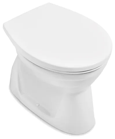 Flachspül-WC spülrandlos O.novo 7619R1, 360 x 525 x 395 mm, Oval, bodenstehend, Abgang senkrecht, Weiß Alpin Flachspül-WC spülrandlos O.novo 7619R1, 360 x 525 x 395 mm, Oval, bodenstehend, Abgang senkrecht, Weiß Alpin