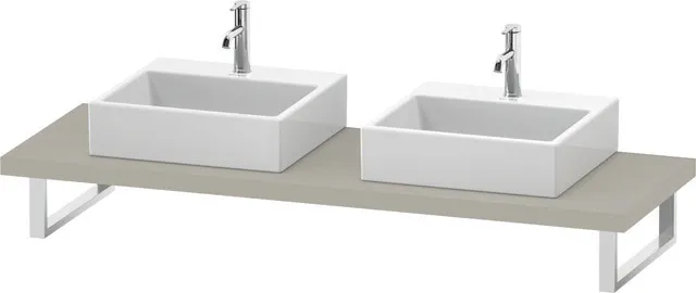 Duravit Konsole „L-Cube“ in Taupe Matt Duravit Konsole „L-Cube“ in Taupe Matt