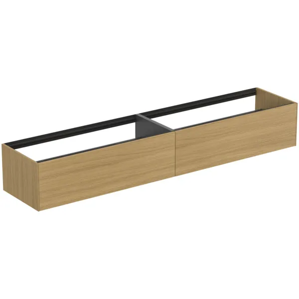 Ideal Standard Waschtischunterschrank „Conca“ 238,5 × 36 × 50,5 cm Eiche hell Furnier Ideal Standard Waschtischunterschrank „Conca“ 238,5 × 36 × 50,5 cm Eiche hell Furnier