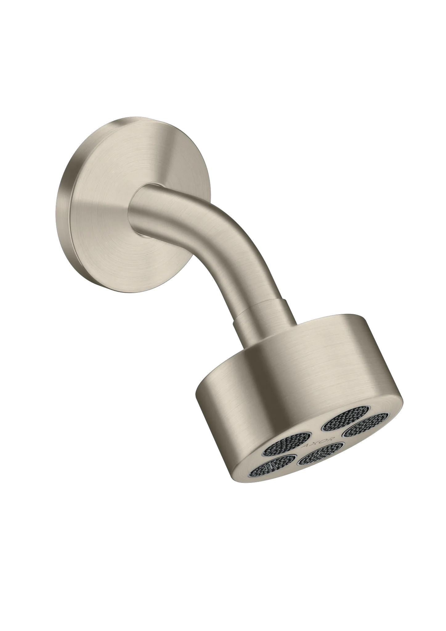 Hansgrohe AXOR One Kopfbrause 75 1jet EcoSmart Brushed Nickel, 73 mm Brausekopfgröße, PowderRain Strahlart, 8,7 l/min Durchflussmenge, verstellbarer Winkel, abnehmbare Kopfbrause, für Durchlauferhitzer geeignet Hansgrohe AXOR One Kopfbrause 75 1jet EcoSmart Brushed Nickel, 73 mm Brausekopfgröße, PowderRain Strahlart, 8,7 l/min Durchflussmenge, verstellbarer Winkel, abnehmbare Kopfbrause, für Durchlauferhitzer geeignet