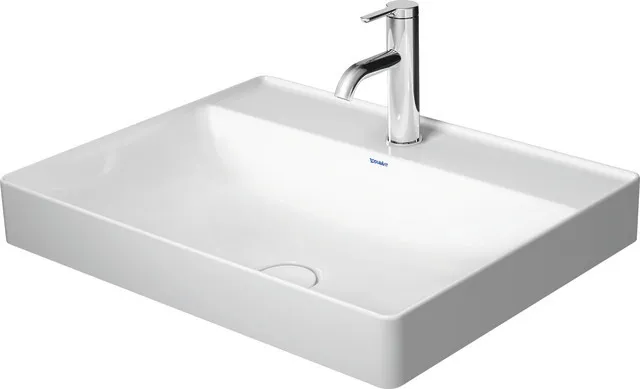 Aufsatzwaschtisch „DuraSquare“, ohne Überlauf, Hahnlochposition mittig Hahnlochbohrung: mit 1×1 Hahnlochbohrung / Hahnlochposition: mittig / Oberflächenveredelung: mit WonderGliss Aufsatzwaschtisch „DuraSquare“, ohne Überlauf, Hahnlochposition mittig Hahnlochbohrung: mit 1×1 Hahnlochbohrung / Hahnlochposition: mittig / Oberflächenveredelung: mit WonderGliss
