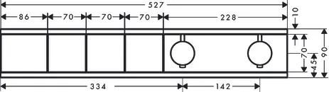 Hansgrohe RainSelect Thermostat Unterputz für 3 Verbraucher, Mattweiß Hansgrohe RainSelect Thermostat Unterputz für 3 Verbraucher, Mattweiß