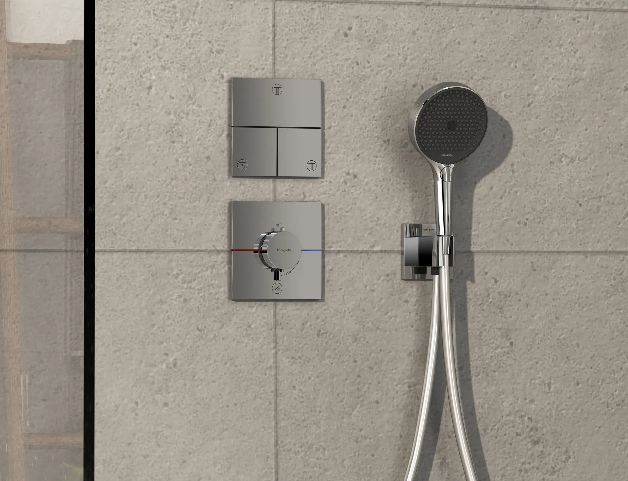 Hansgrohe ShowerSelect Comfort E Thermostat Unterputz für 1 Verbraucher und einen zusätzlichen Abgang Chrom Hansgrohe ShowerSelect Comfort E Thermostat Unterputz für 1 Verbraucher und einen zusätzlichen Abgang Chrom