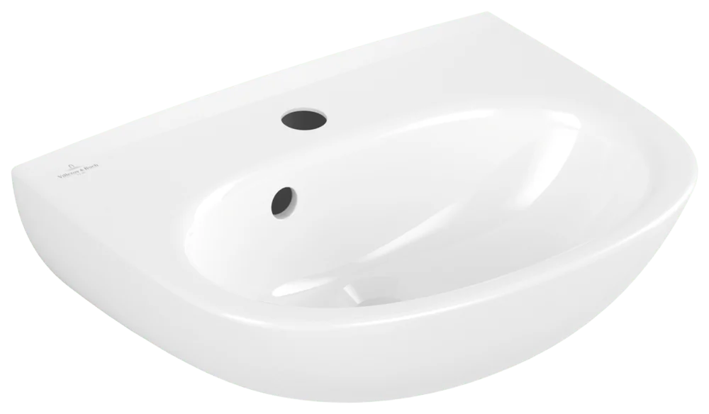 Villeroy & Boch O.novo Handwaschbecken 450x360mm Oval Weiß Alpin CeramicPlus Villeroy & Boch O.novo Handwaschbecken 450x360mm Oval Weiß Alpin CeramicPlus