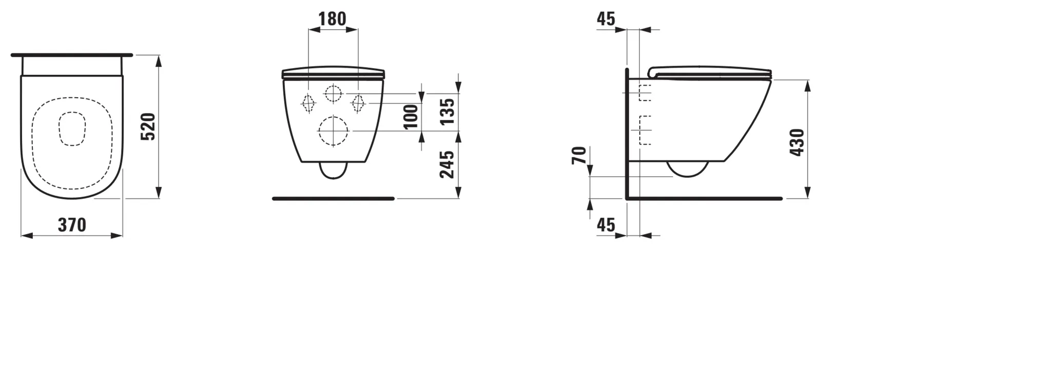 Lua Komplettset Wand-WC 86608.2 best. aus 82108.0 u. 89108.3 LCC weiß Lua Komplettset Wand-WC 86608.2 best. aus 82108.0 u. 89108.3 LCC weiß
