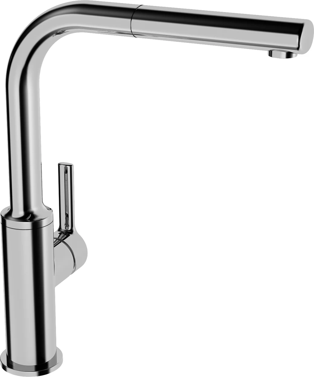 HansaRONDA Einhebelmischer Küchenarmatur HansaRONDA 5491 Ausladung 217 mm DN15 Chrom