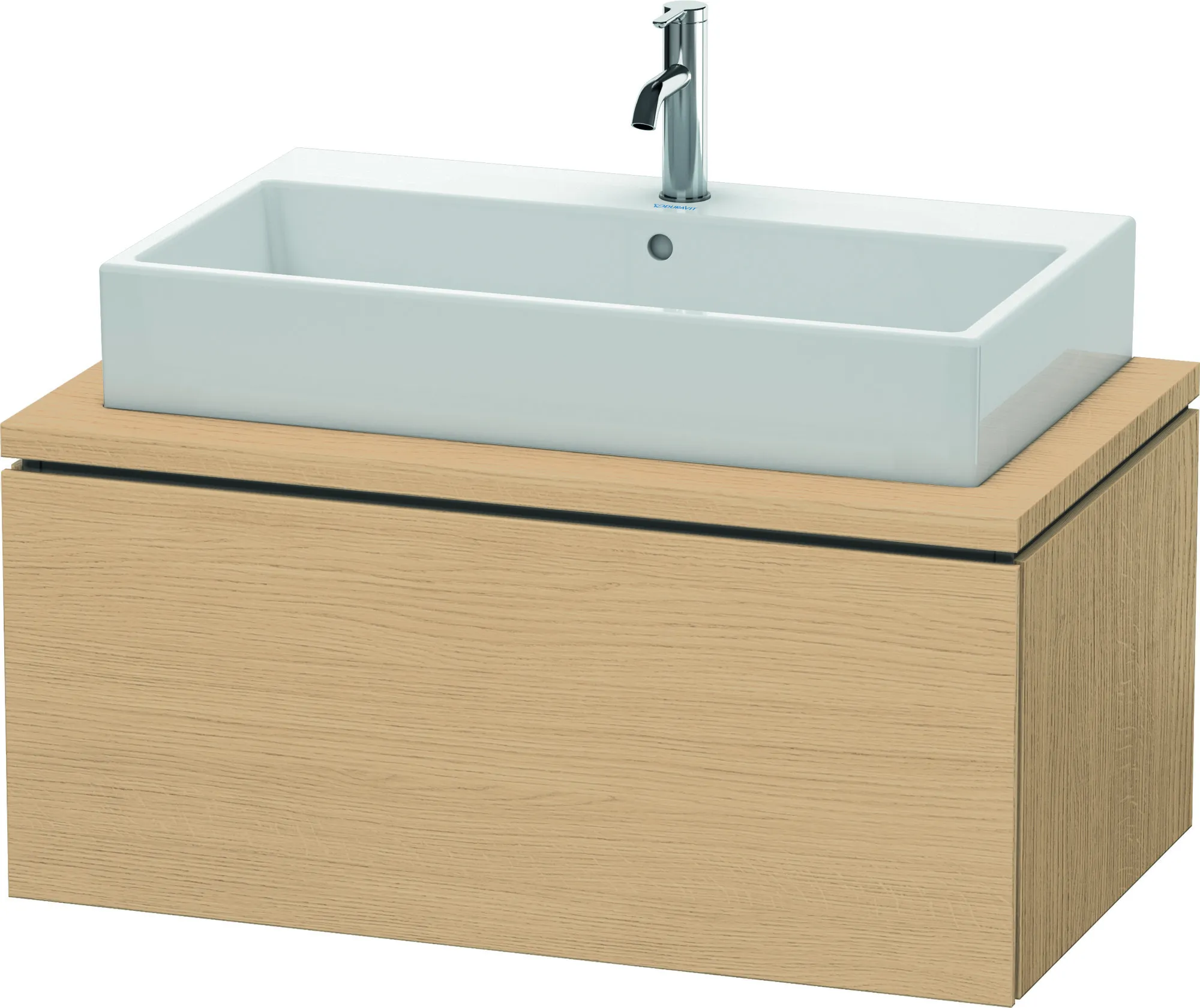 Duravit Waschtischunterschrank wandhängend „L-Cube“ 92 × 40 × 54,7 cm Eiche Natur Duravit Waschtischunterschrank wandhängend „L-Cube“ 92 × 40 × 54,7 cm Eiche Natur