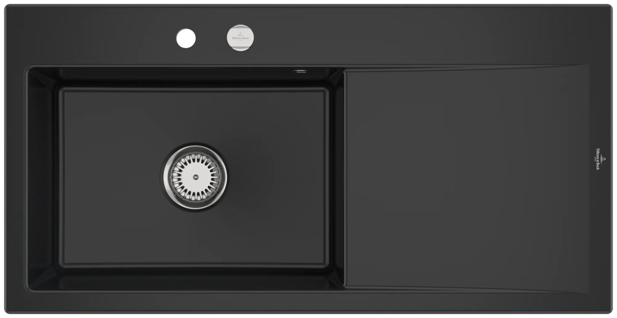 Villeroy & Boch Subway Style 60 336202 Einbauspüle, 1000 x 510 mm, Pure Black