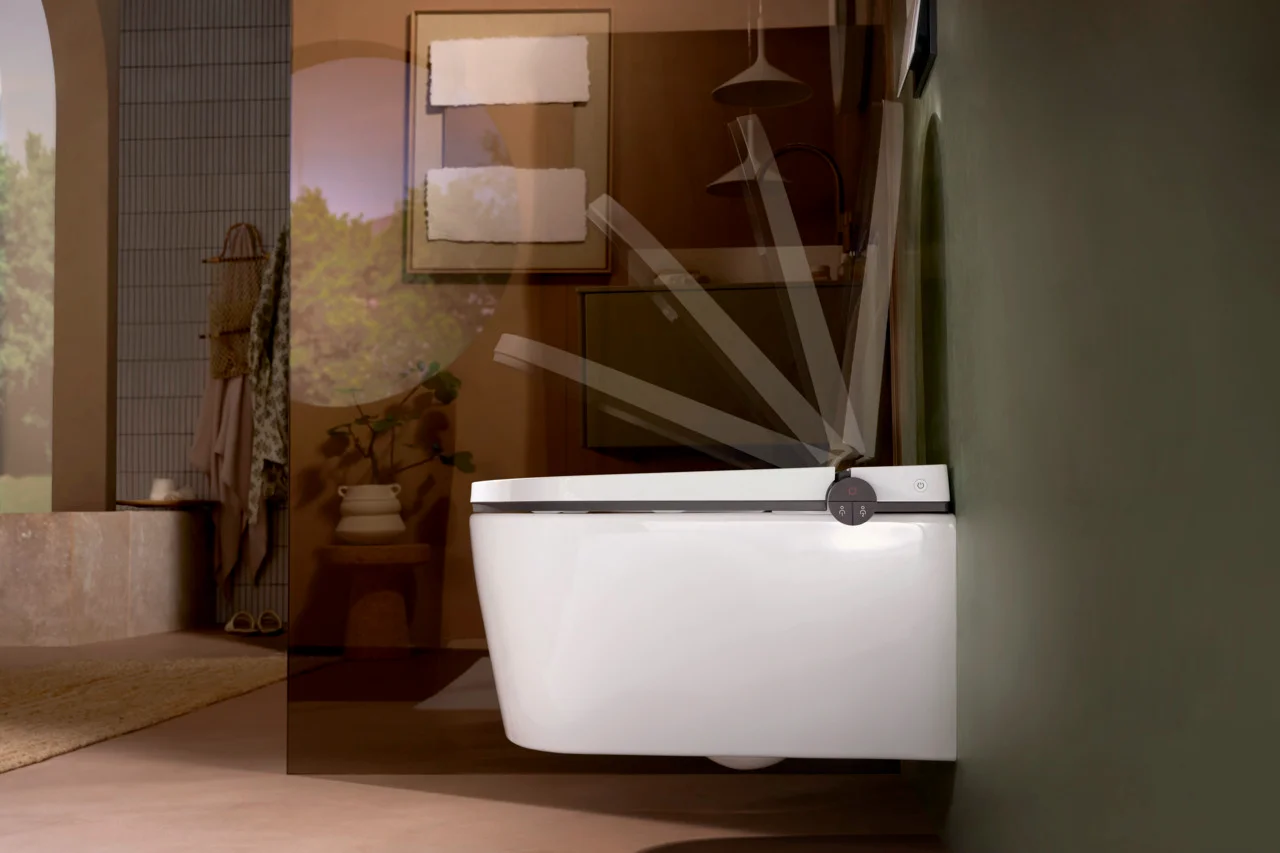 Hansgrohe LavaPura Element S Wand-Dusch-WC Komplettset, weiß, AquaHelix Flush, SmartClean, HygieneEffect