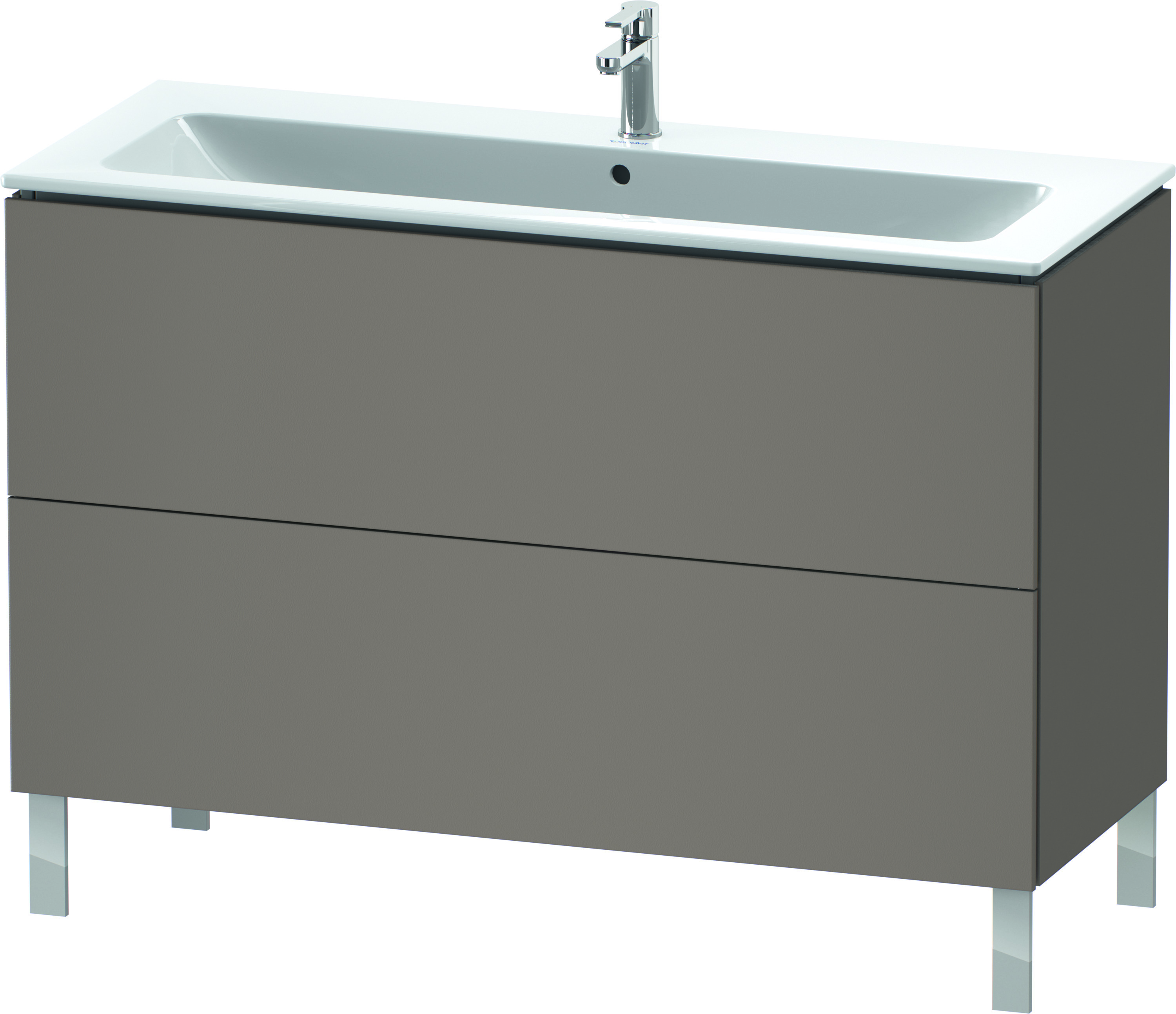 Duravit Waschtischunterschrank bodenstehend „L-Cube“ 122 × 70,4 × 48,1 cm