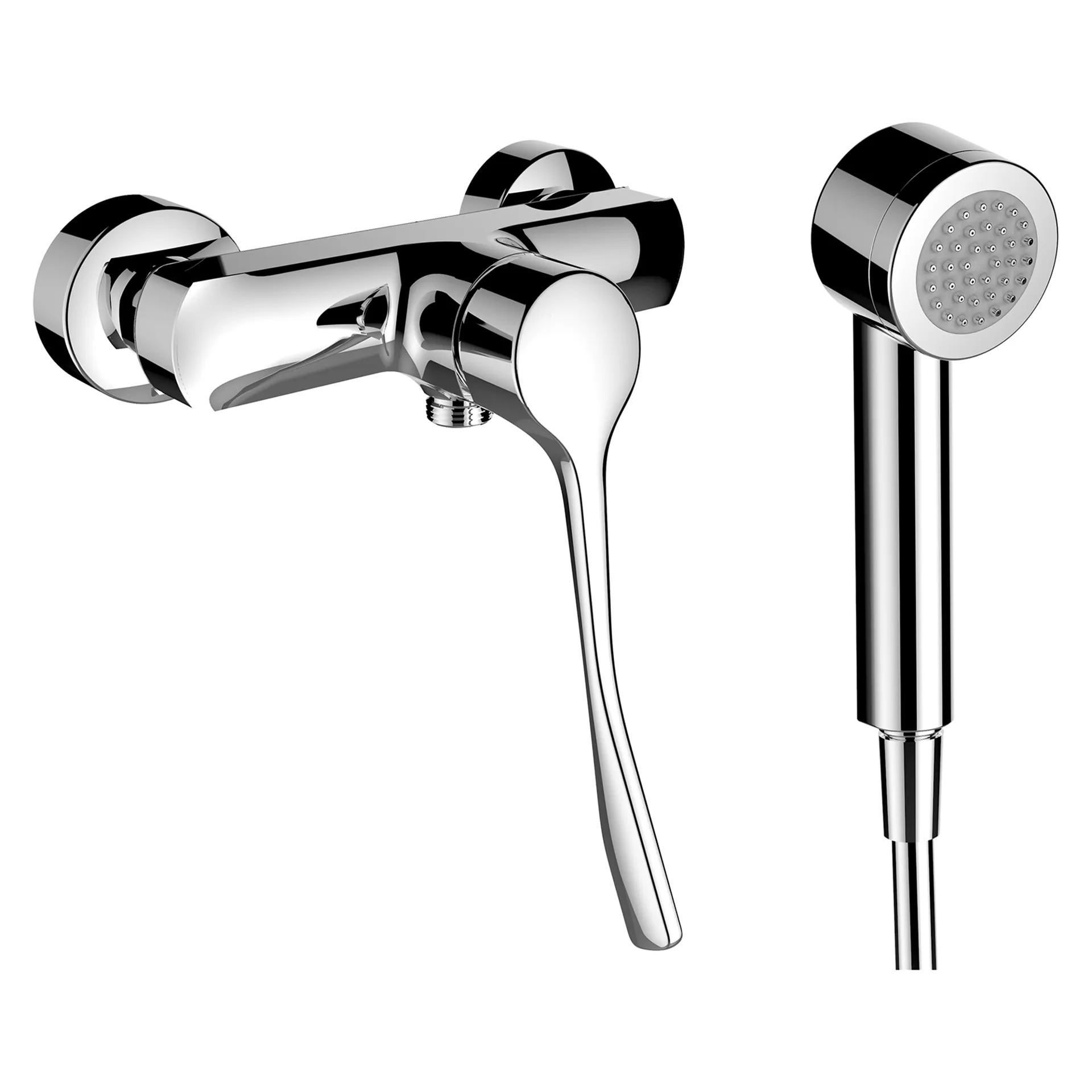 Laufen Einhebel-Brausemischer Citypro Liberty, Kunststoffschlauch 1600 mm Handbrause «Stella 80 1F», Durchfluss/Geräuschgruppe: 11.3 l/min (3 bar)/IIC chrom Laufen Einhebel-Brausemischer Citypro Liberty, Kunststoffschlauch 1600 mm Handbrause «Stella 80 1F», Durchfluss/Geräuschgruppe: 11.3 l/min (3 bar)/IIC chrom