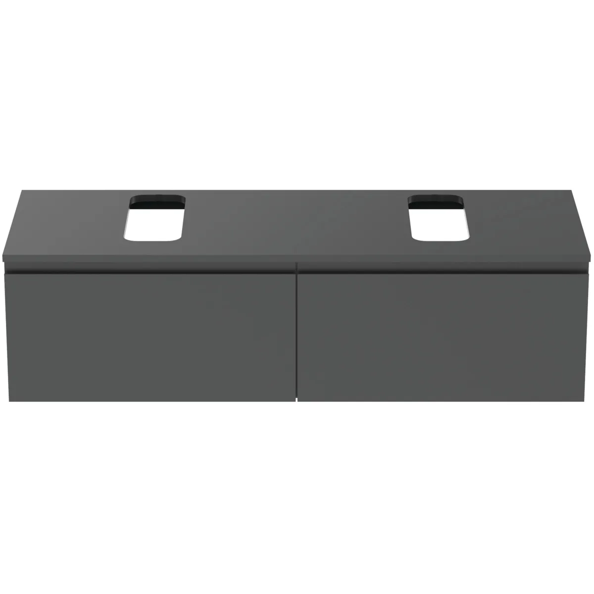 Ideal Standard Waschtischunterschrank Finesse Anthrazit matt 1402x505x378 mm 2 Schubladen Softclose Ideal Standard Waschtischunterschrank Finesse Anthrazit matt 1402x505x378 mm 2 Schubladen Softclose