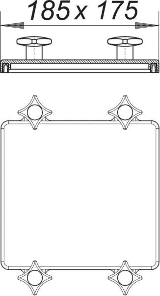 Gehäusedeckel 2000 zu Stausafe E DN 100/125 Gehäusedeckel 2000 zu Stausafe E DN 100/125