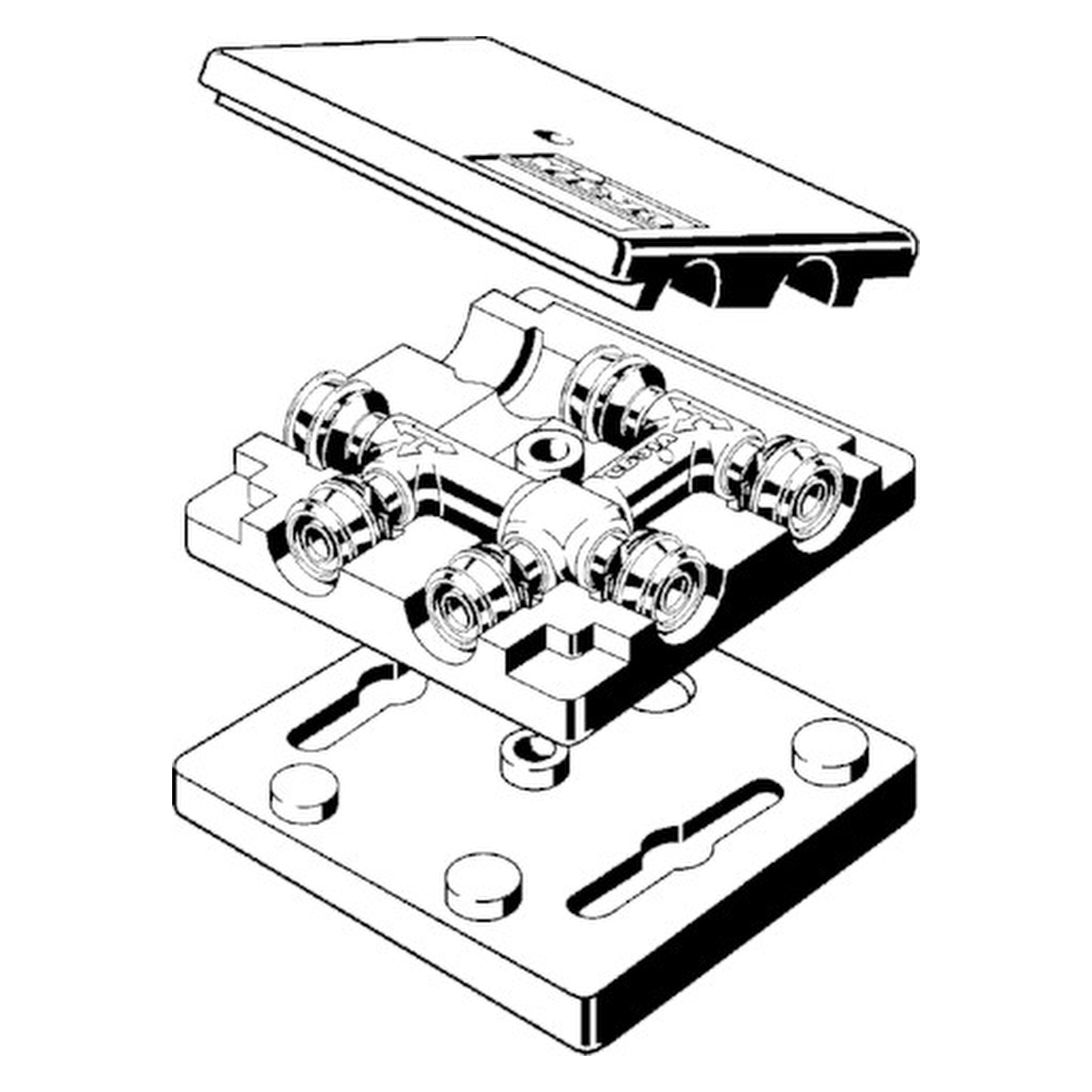 Viega „Raxofix“ Kreuzungs-T-Stück 16 × 16 × 16 mm