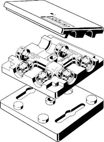 Viega „Raxofix“ Kreuzungs-T-Stück 20 × 16 × 16 mm