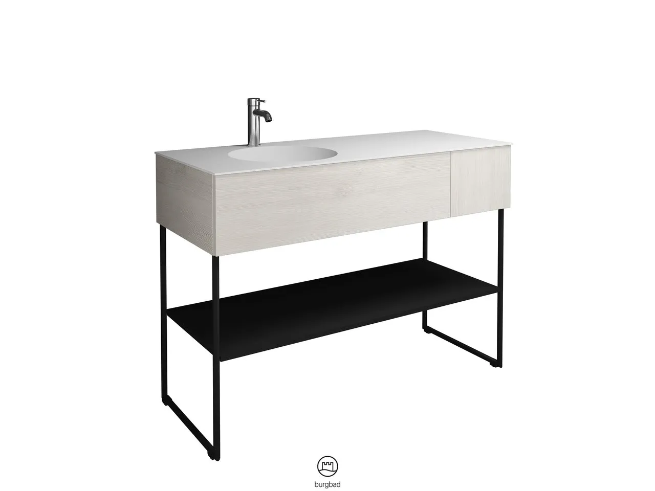 burgbad Badmöbelset „Coco“ in Weiß Matt mit Laserkante burgbad Badmöbelset „Coco“ in Weiß Matt mit Laserkante