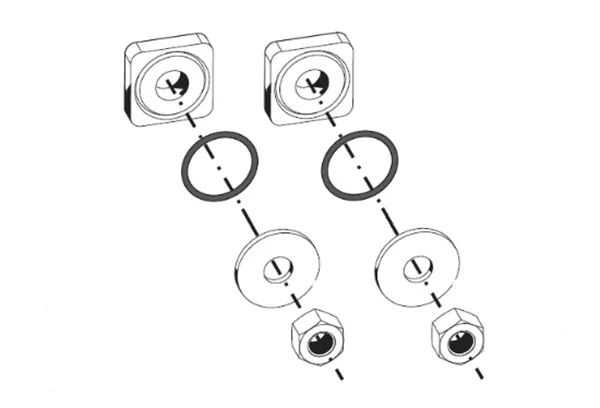 Laufen Befestigung PALACE für Handtuchhalter H381704⁄5 Laufen Befestigung PALACE für Handtuchhalter H381704⁄5