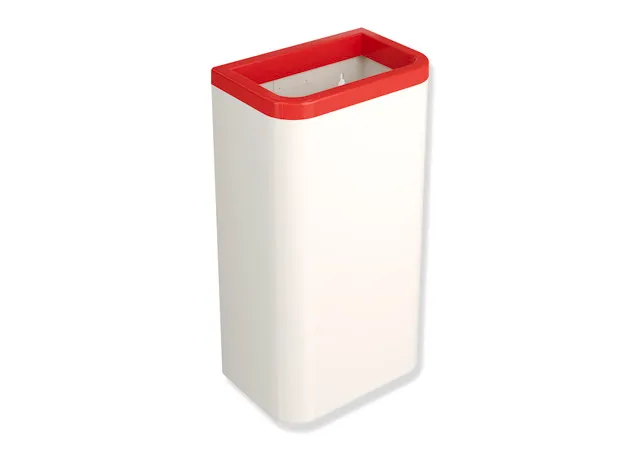 HEWI Papierabfallbehälter Serie 477 PG74, Korpus Polyamid in HEWI Farbe 99, Rahmenelement / Einwurföffnung Polyamid, Fassungsvermögen ca. 25 l, Breite 281 mm, Höhe 505 mm, Tiefe 181 mm, Wandmontage, in HEWI Farbe 36 (Koralle) HEWI Papierabfallbehälter Serie 477 PG74, Korpus Polyamid in HEWI Farbe 99, Rahmenelement / Einwurföffnung Polyamid, Fassungsvermögen ca. 25 l, Breite 281 mm, Höhe 505 mm, Tiefe 181 mm, Wandmontage, in HEWI Farbe 36 (Koralle)