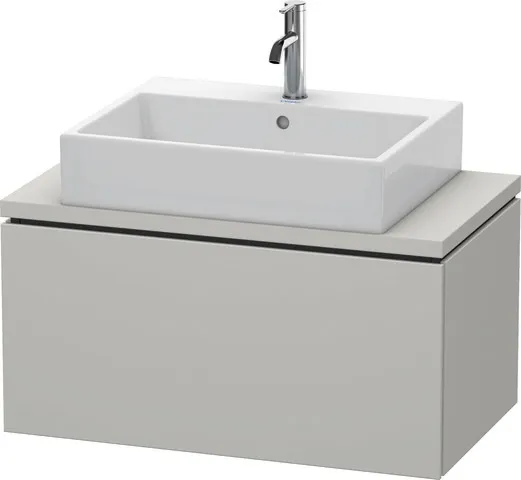 Duravit Waschtischunterschrank wandhängend „L-Cube“ 82 × 40 × 47,7 cm Betongrau Matt Duravit Waschtischunterschrank wandhängend „L-Cube“ 82 × 40 × 47,7 cm Betongrau Matt