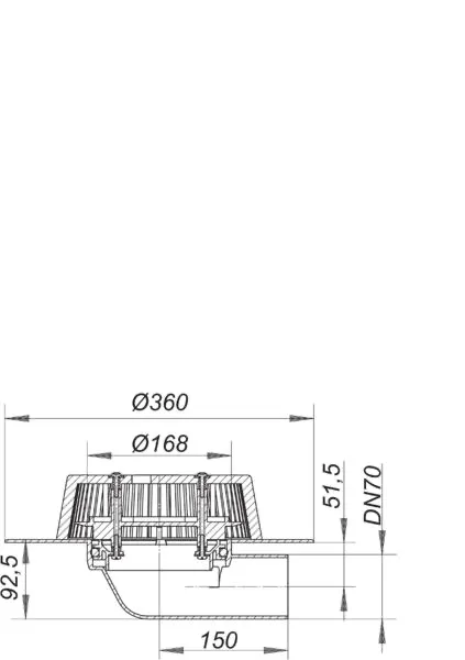 Power Dachablauf 86.0 FPO-PP, DN 70 Power Dachablauf 86.0 FPO-PP, DN 70
