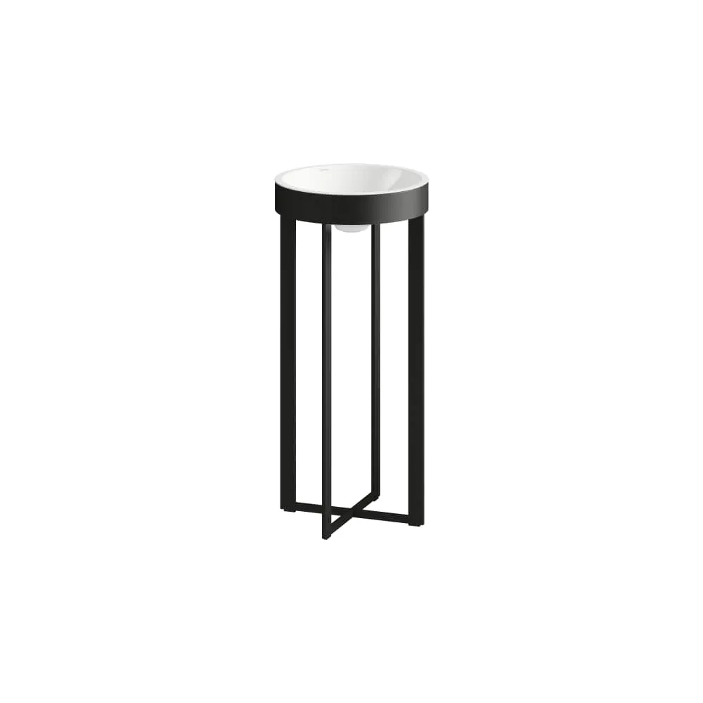 Laufen Waschtisch XCROSS, bodenstehend, rund, 397 x 427 x 900 mm in schwarz matt Laufen Waschtisch XCROSS, bodenstehend, rund, 397 x 427 x 900 mm in schwarz matt