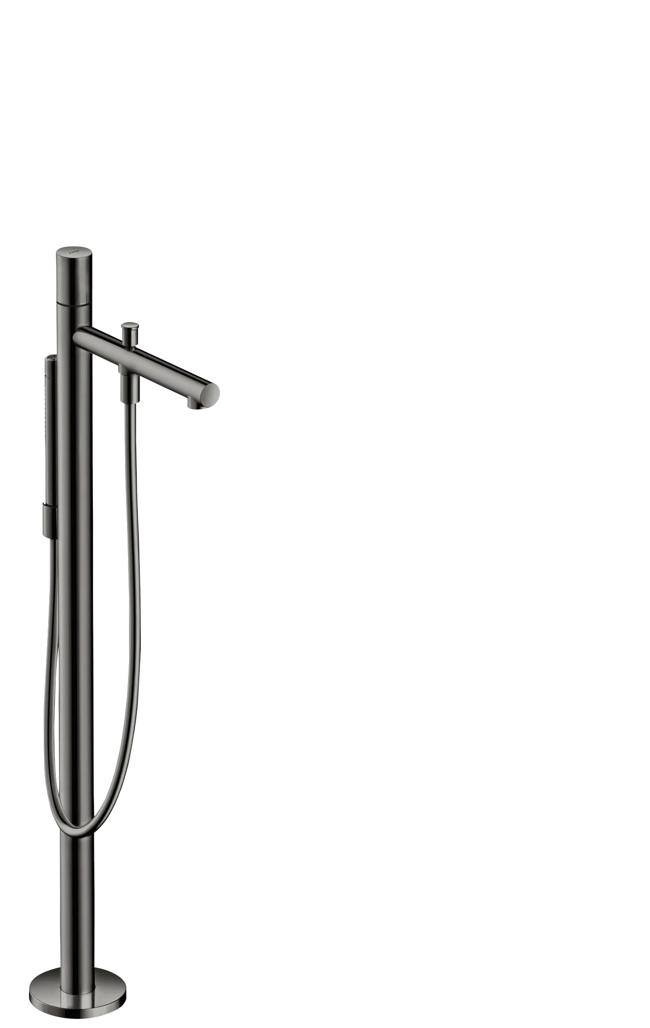 Hansgrohe AXOR Uno Einhebel-Wannenmischer bodenstehend mit Zerogriff, Polished Black Chrome