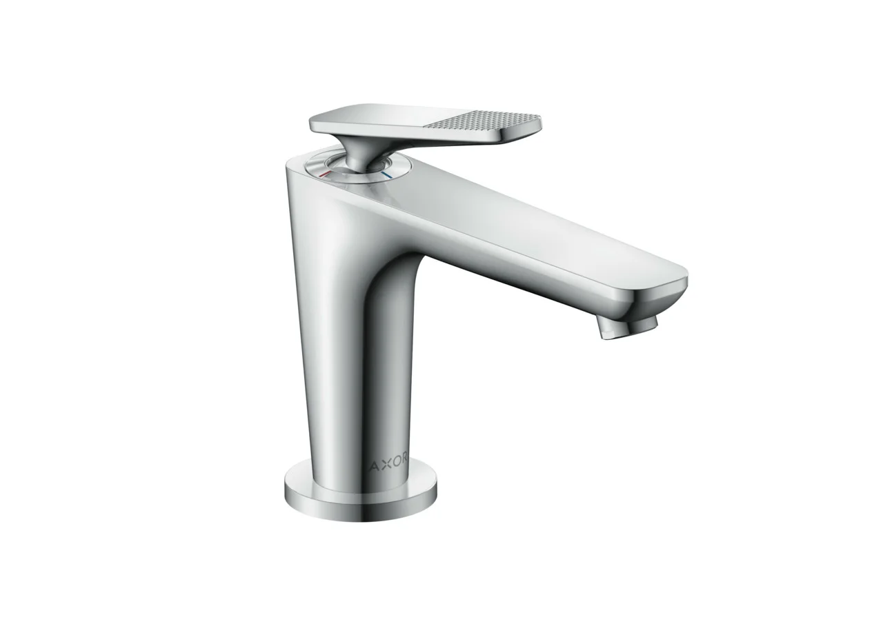 Hansgrohe AXOR Citterio C Einhebel-Waschtischmischer 90° mit CoolStart, Chrom, Ausladung 128 mm, Auslaufhöhe 90 mm
