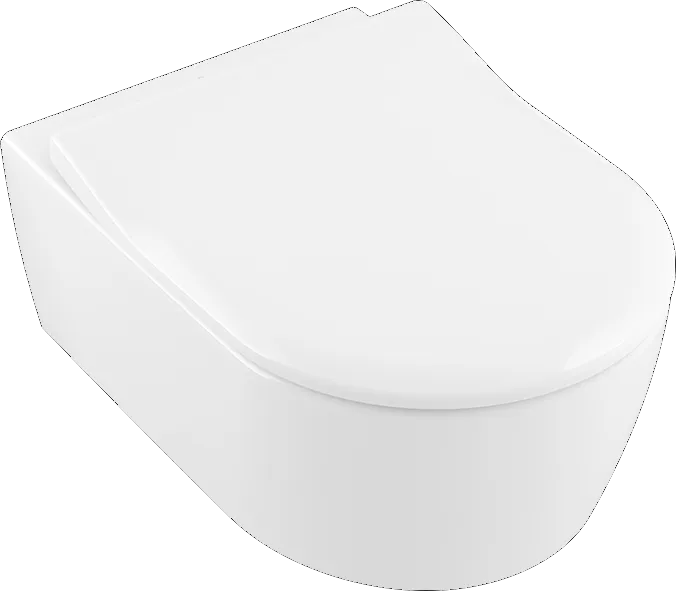 Wand-Tiefspül-WC Combi-Pack DirectFlush „Avento“ mit SlimSeat 37 × 31,5 cm in Weiß Alpin, ohne Spülrand Wand-Tiefspül-WC Combi-Pack DirectFlush „Avento“ mit SlimSeat 37 × 31,5 cm in Weiß Alpin, ohne Spülrand
