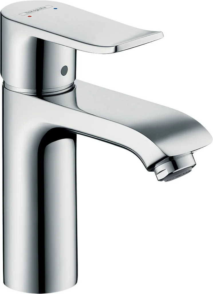 Hansgrohe Metris Einhebel-Waschtischmischer 110, Chrom, Ausladung 116 mm, Auslaufhöhe 100 mm