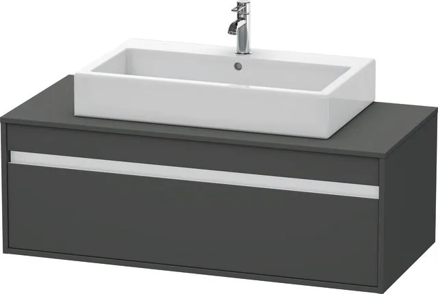 Duravit Waschtischunterschrank wandhängend „Ketho“ 120 × 42,6 × 55 cm Graphit Matt Duravit Waschtischunterschrank wandhängend „Ketho“ 120 × 42,6 × 55 cm Graphit Matt