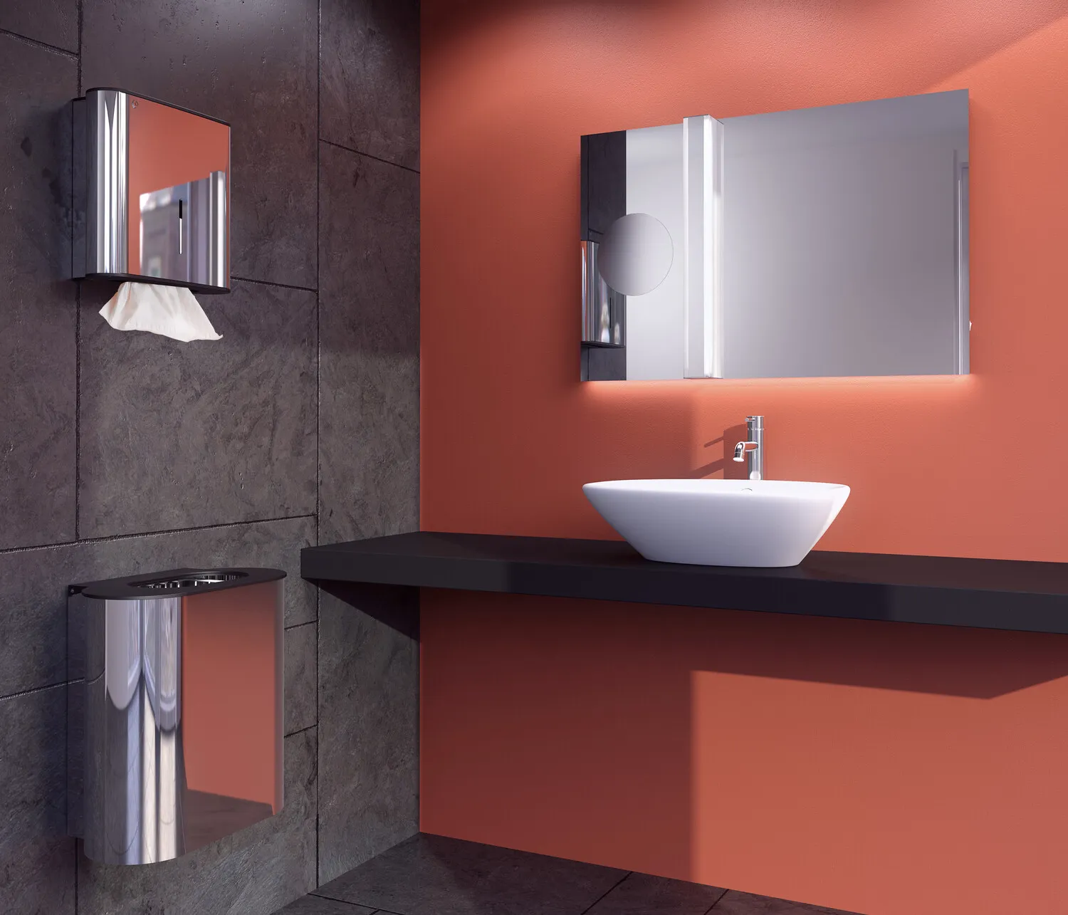 emco Papierhalter „system 2“ 33 × 13,3 × 33,3 cm in chrom emco Papierhalter „system 2“ 33 × 13,3 × 33,3 cm in chrom