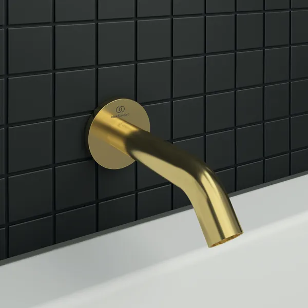 Ideal Standard Wandauslauf Joy, Ausladung 160 mm, Brushed Gold
