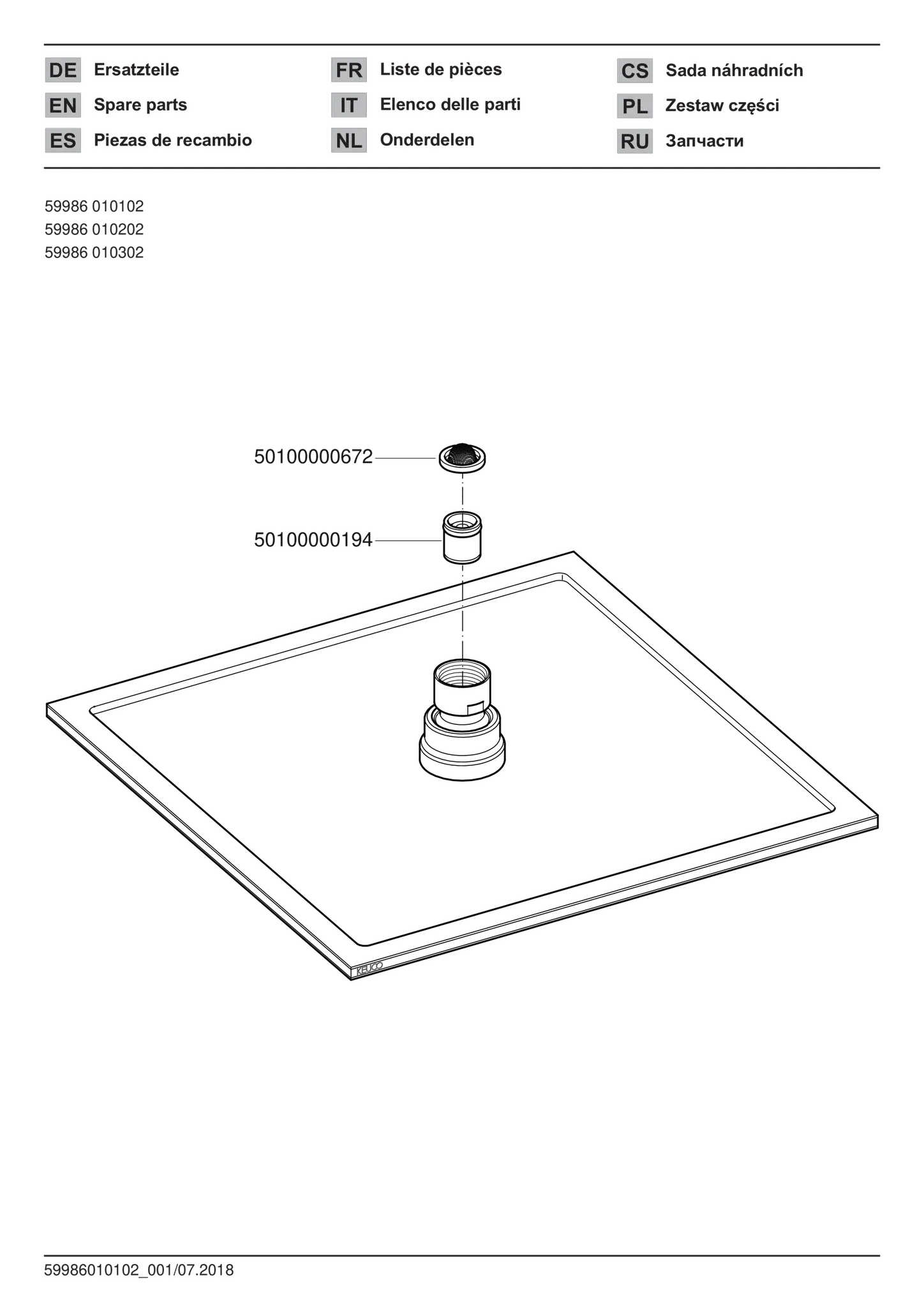 Arm.-Zub. 59986010102 Kopfbrause eckig 200 x 200 mm Chrom-finish Arm.-Zub. 59986010102 Kopfbrause eckig 200 x 200 mm Chrom-finish