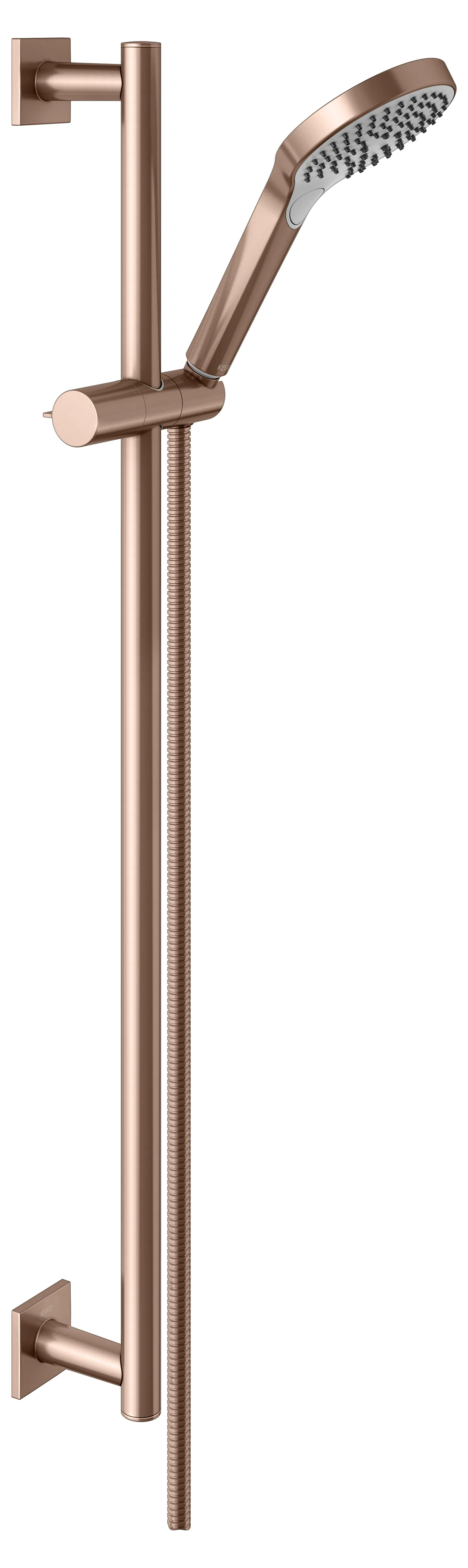 IXMO Brause-Set eckig 855 mm Rotgold gebürstet