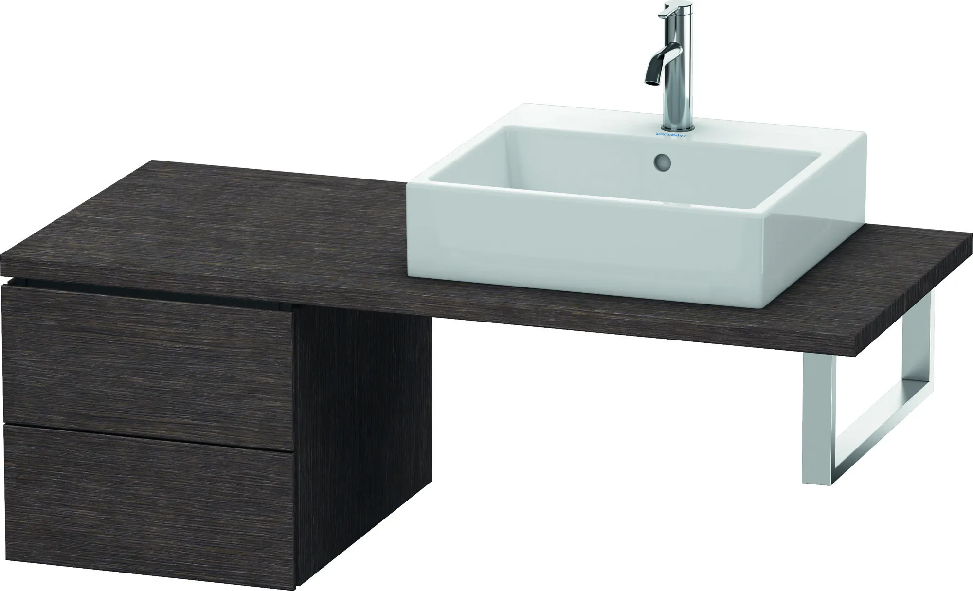 Duravit Unterschrank für Konsole „L-Cube“ 42 × 40 × 54,7 cm Eiche Dunkel gebürstet