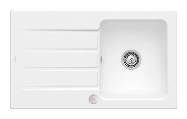 Villeroy & Boch Einbau-Küchenspülbecken „Architectura“ 50 860 × 510 × 220 mm in Stone White Villeroy & Boch Einbau-Küchenspülbecken „Architectura“ 50 860 × 510 × 220 mm in Stone White